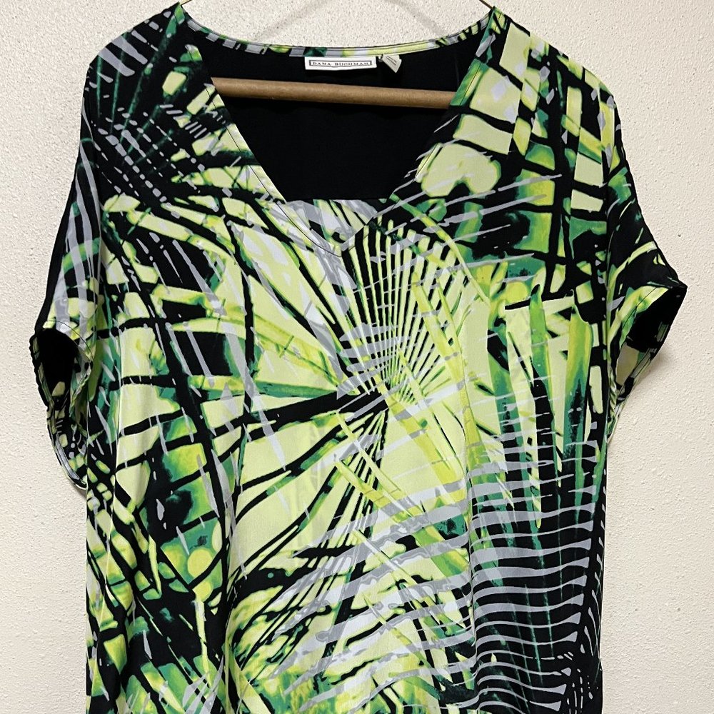 Dana Buchman flowing poncho type top, lightweight, size: XL